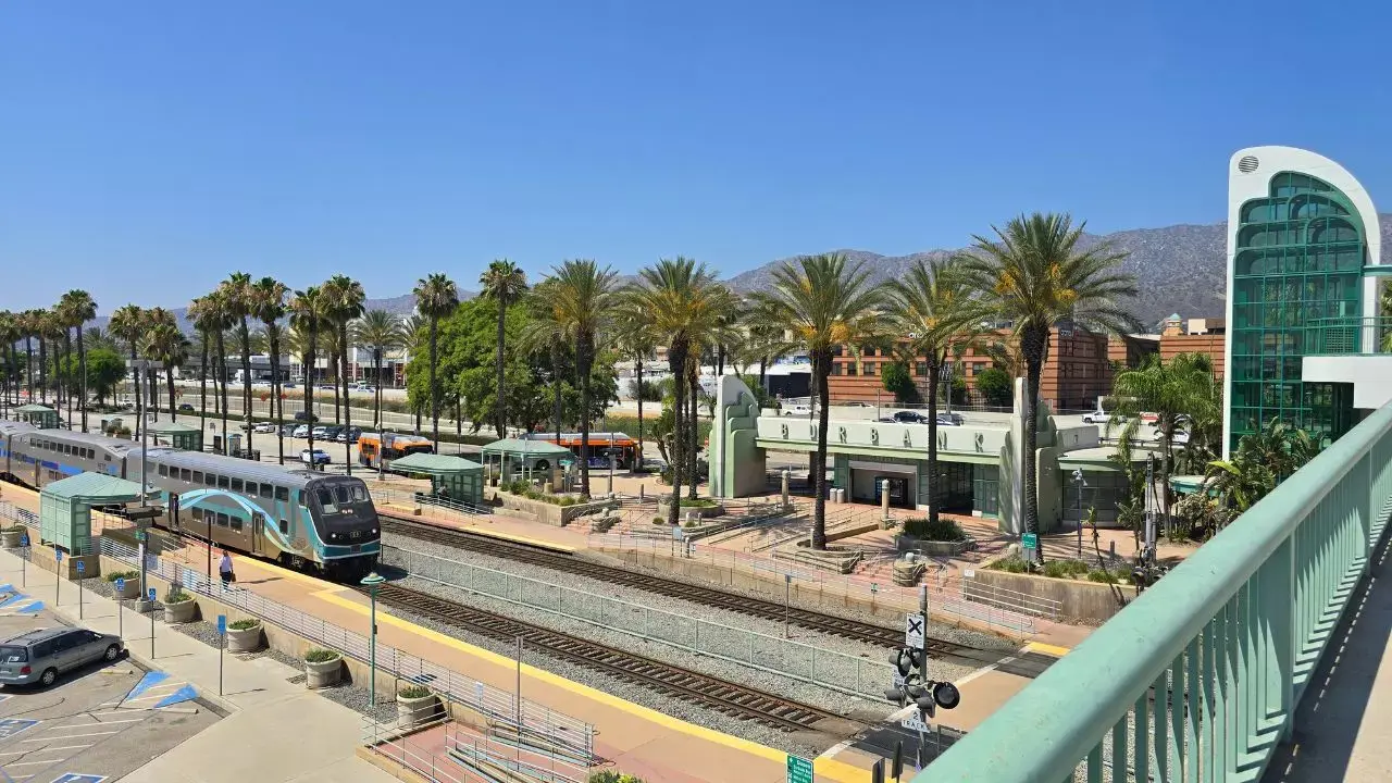 Amtrak Train Station Burbank Downtown Station, CA (BBK)