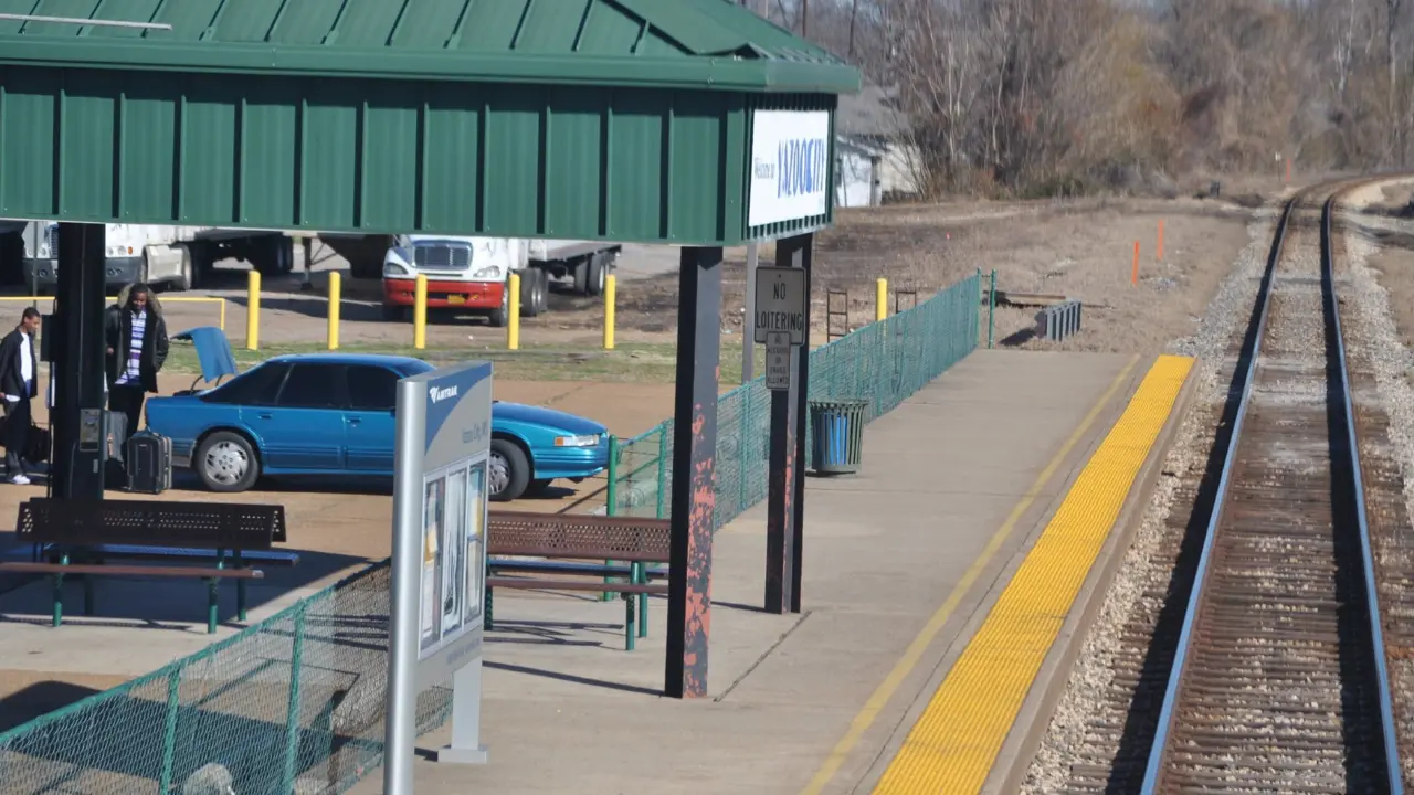 Amtrak Train Station Yazoo City, MI (YAZ)