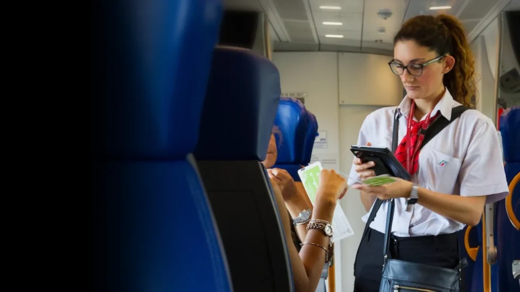 Amtrak Ticket Inspection Onboard