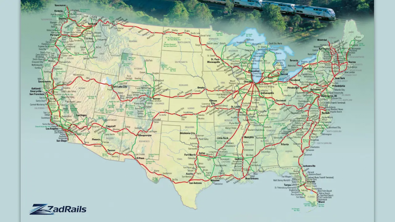 Amtrak Routes Map and Train Routes List
