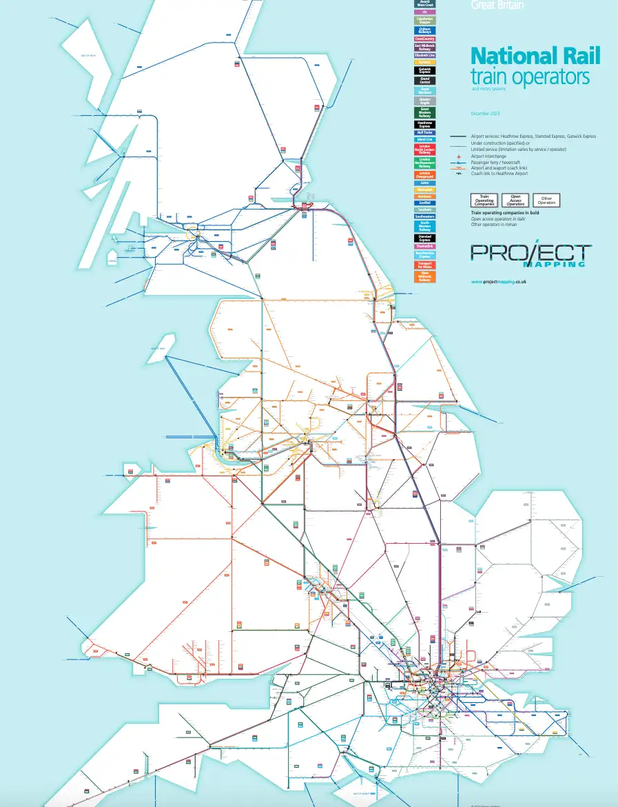 Ram Train Map Nationaltrainoperatorsoftheuk National Rail National Rail Map