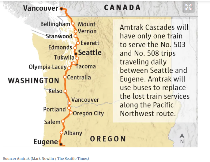 Coast Starlight vs Amtrak Cascades