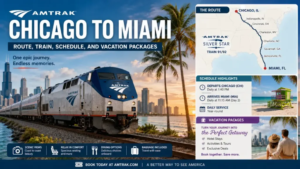Amtrak Chicago to Miami: Route, Train, Schedule, and Vacation Packages