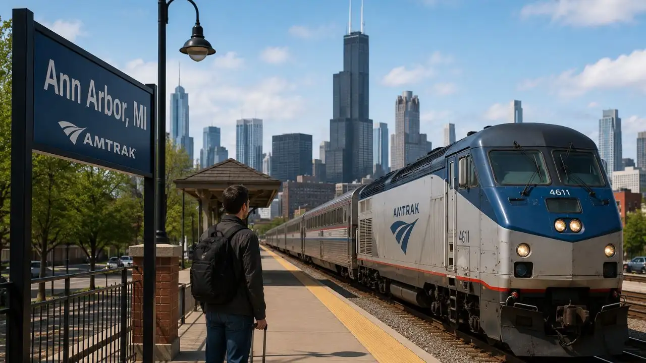 Amtrak Ann Arbor to Chicago: Westbound-Eastbound Journey Fares and Route