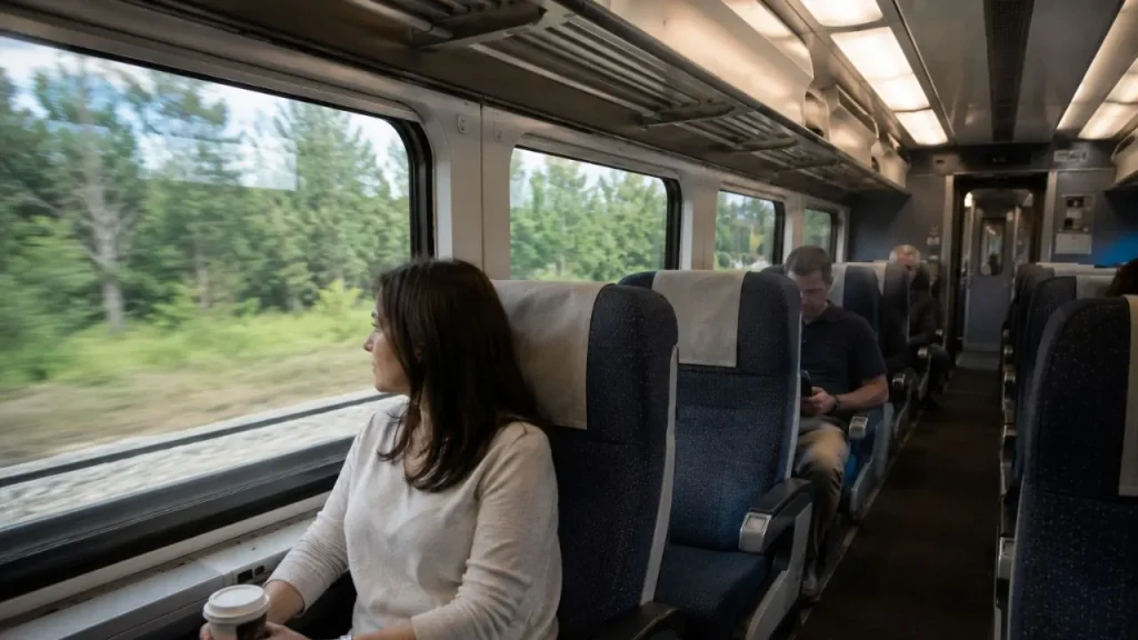 Amtrak Piedmont Coach Class seating