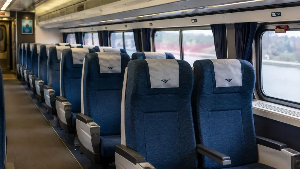 Amtrak Syracuse NYC passenger cabins seating