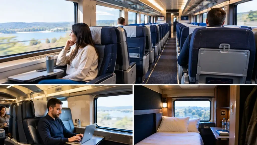 Amtrak onboard seating and accommodations